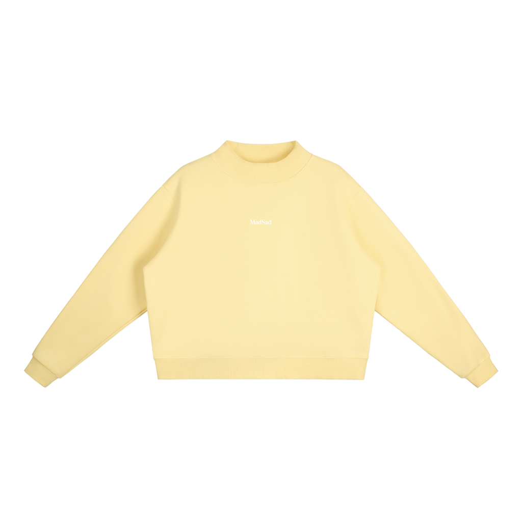 MadSad Fleece Mock Neck Sweatshirt