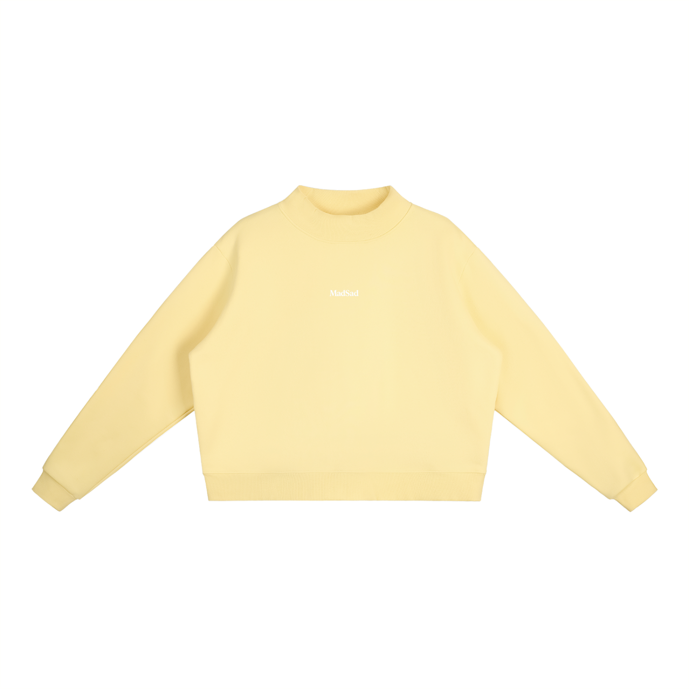 MadSad Fleece Mock Neck Sweatshirt