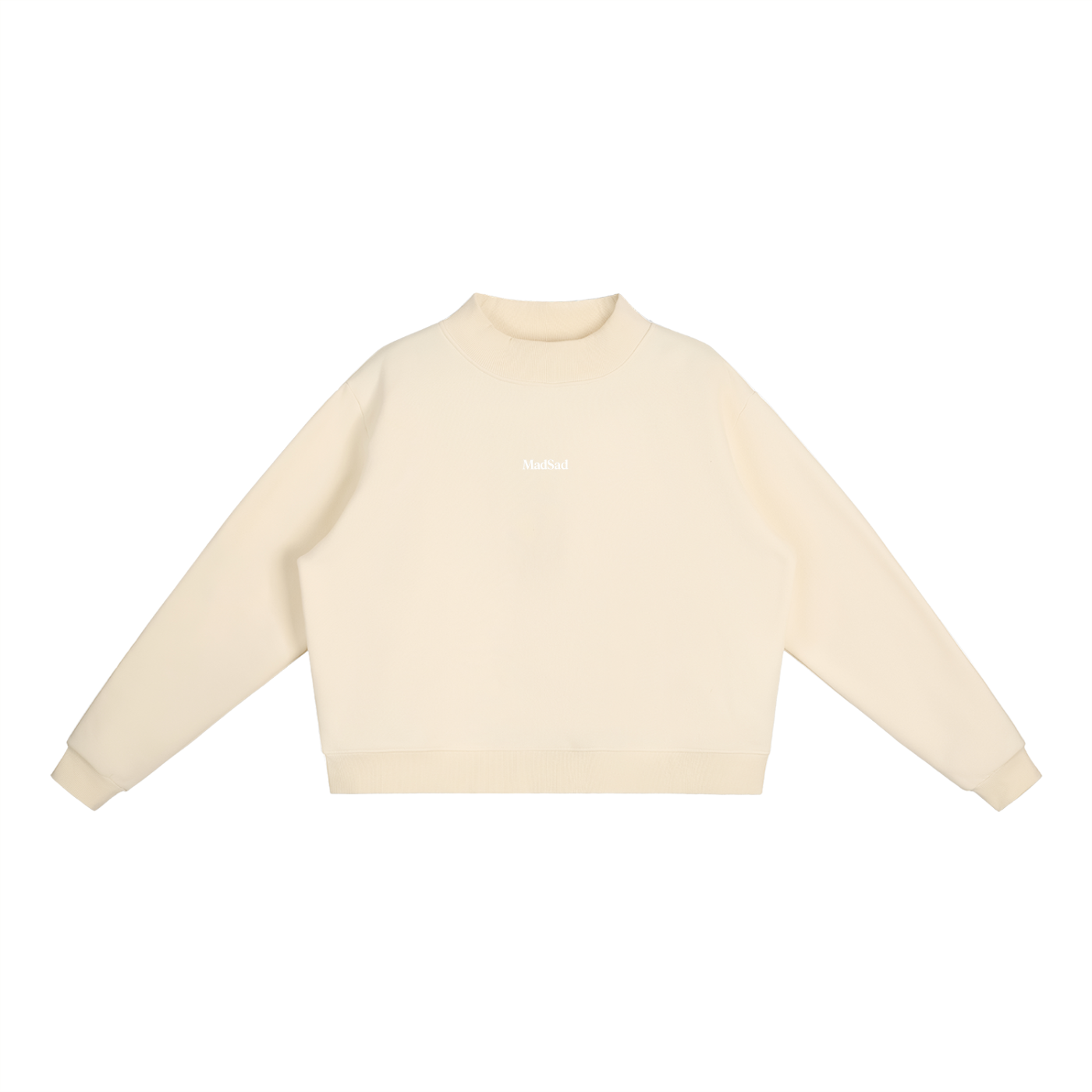 MadSad Fleece Mock Neck Sweatshirt