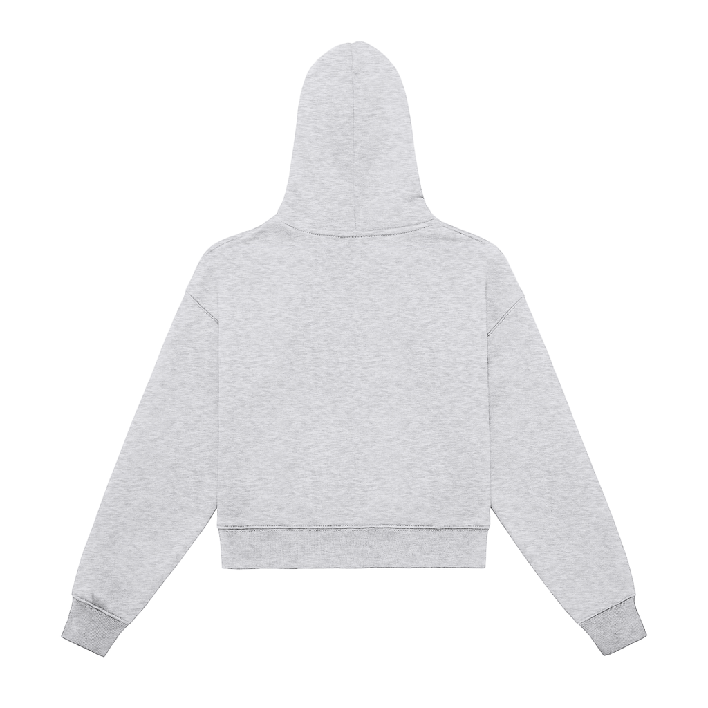 MadSad - Fleeced Zip-Up Cropped Hoodie