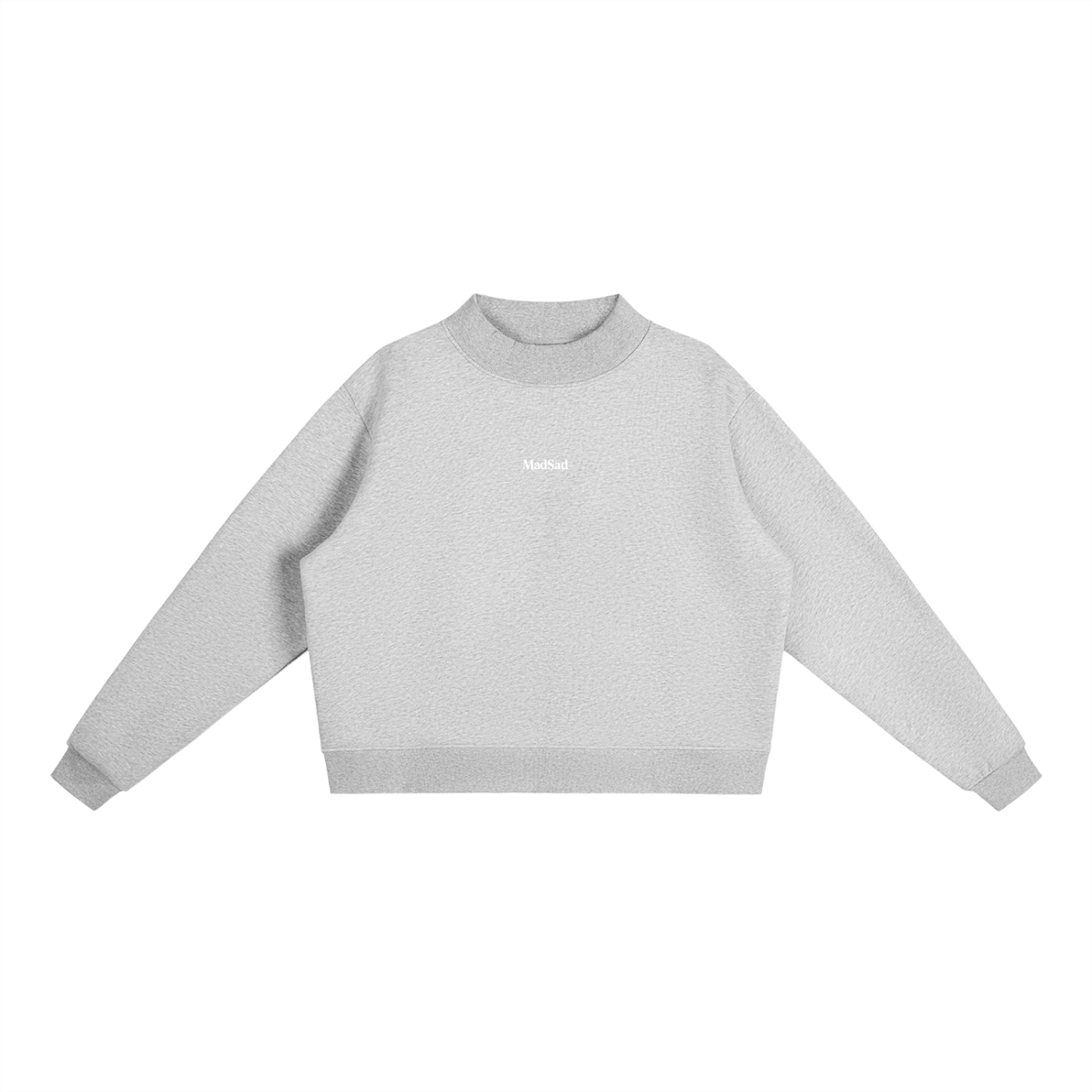 MadSad Fleece Mock Neck Sweatshirt