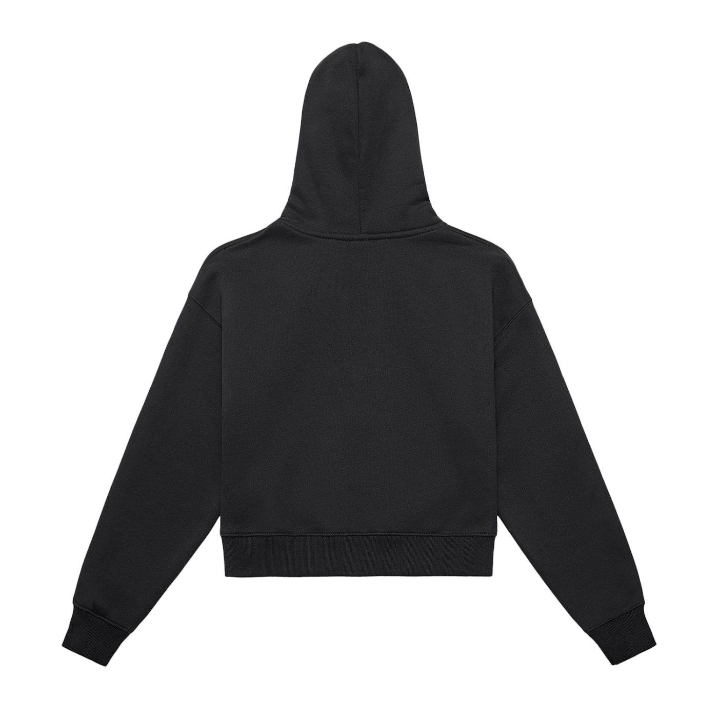 MadSad - Fleeced Zip-Up Cropped Hoodie