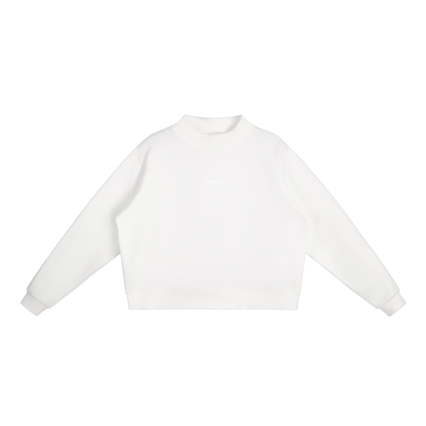 MadSad Fleece Mock Neck Sweatshirt