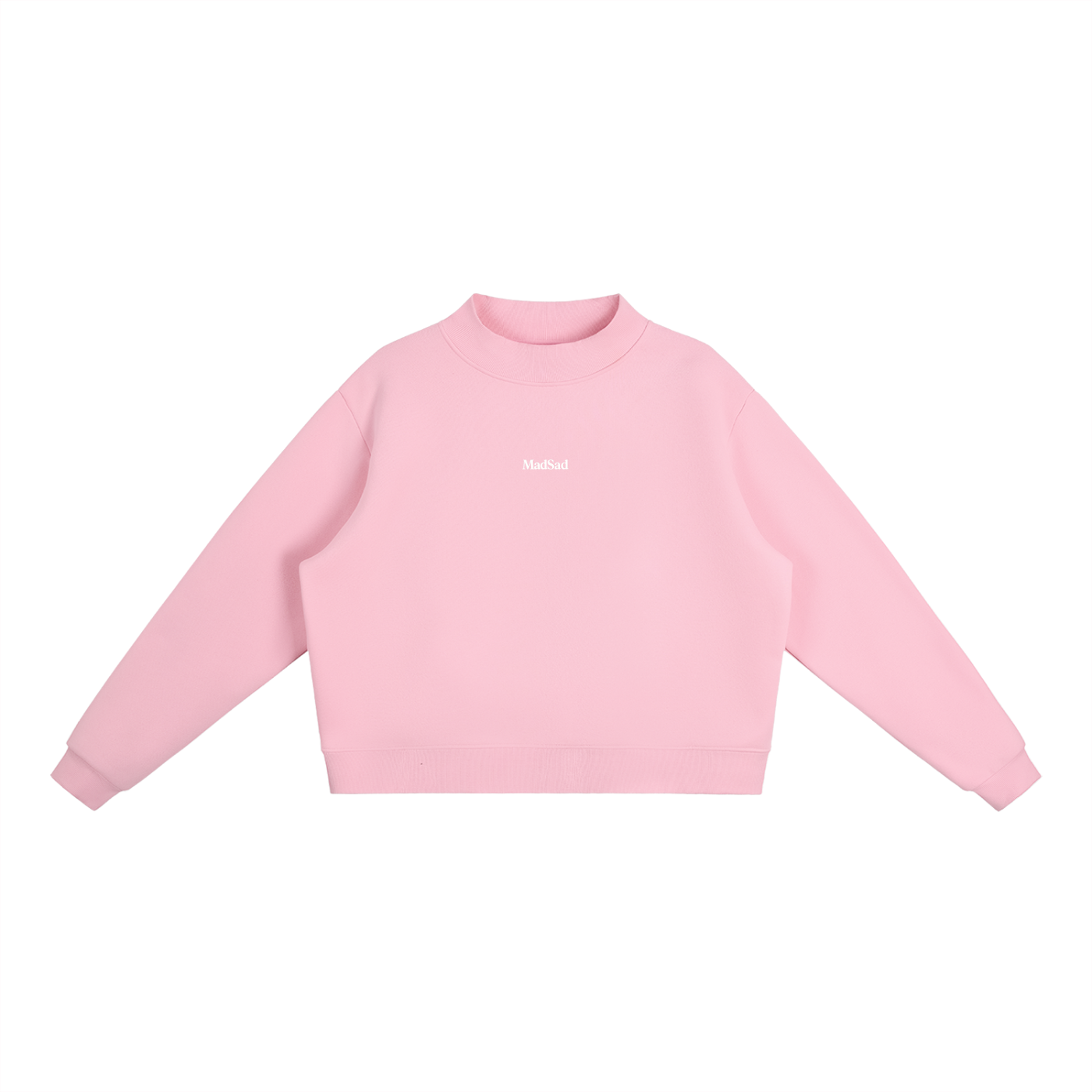MadSad Fleece Mock Neck Sweatshirt